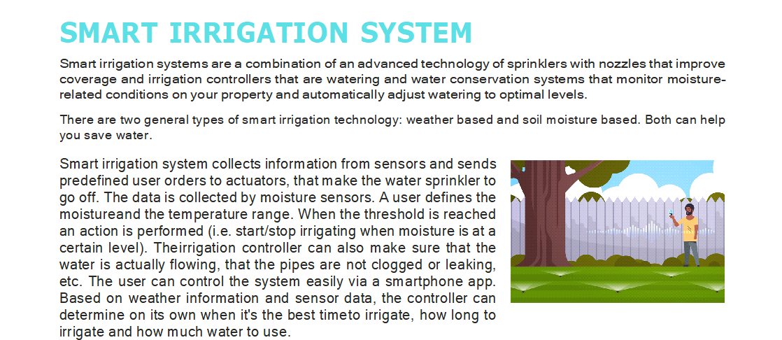 Smart rigation